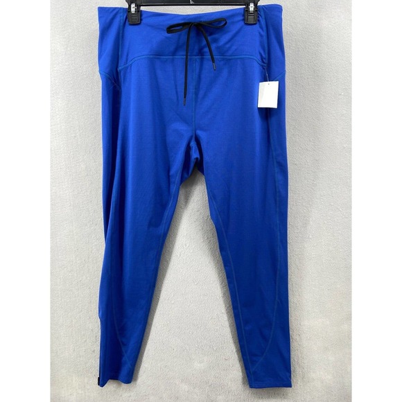 Zella Leggings Womens Sz XL Blue Ankle Zippers Workout/Fitness Pan‎ - Picture 1 of 11